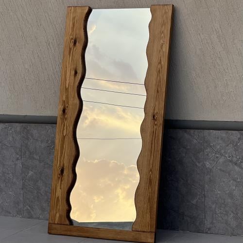 مرايا خشب طبيعي معتق