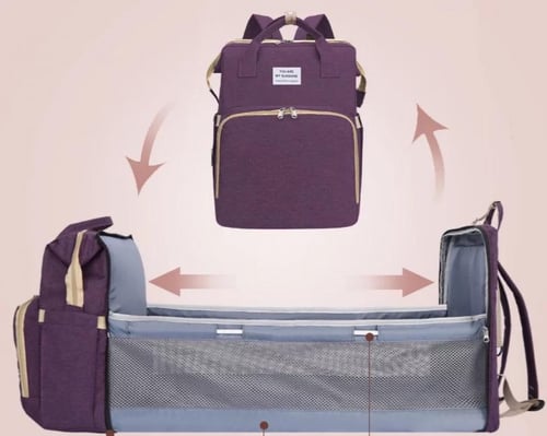 حقيبة ملحق بسرير للأطفال سهلة التنقل قابل للطي