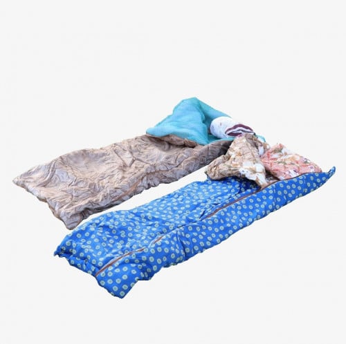 فراش سفر للرحلات والسفر مع وسادة وحقيبه بسحاب