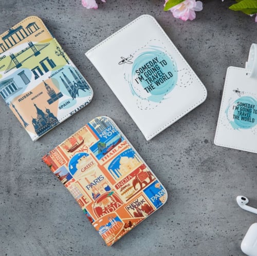 محفظة جواز سفر بتصميم انيق للسفر