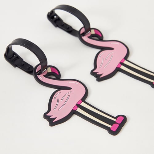 تاق حقيبة لسفر مصمم بشكل فلامينقو ومميز بألوان زاه...