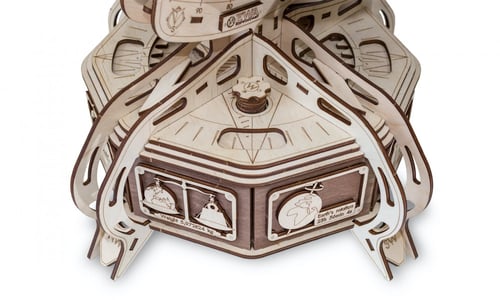 كرة ارضية بالون البني الجذاب بقاعدة النحاسي مميزة-...