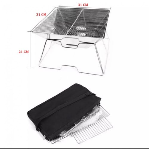شواية رحلات من الستانلس ستيل للرحلات و التخييم قاب...