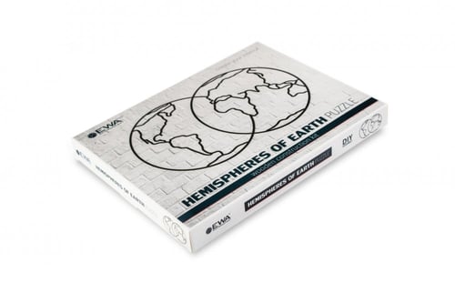 جدارية العالم شكل نصفي الأرض