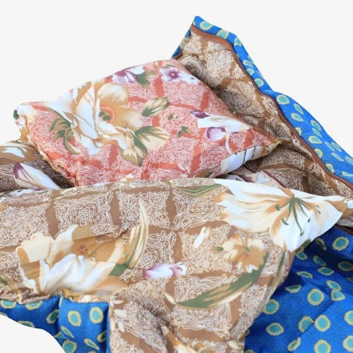 فراش سفر للرحلات والسفر مع وسادة وحقيبه بسحاب