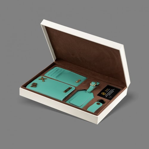 بوكس فوندو باللون تيفاني - بكج جلد