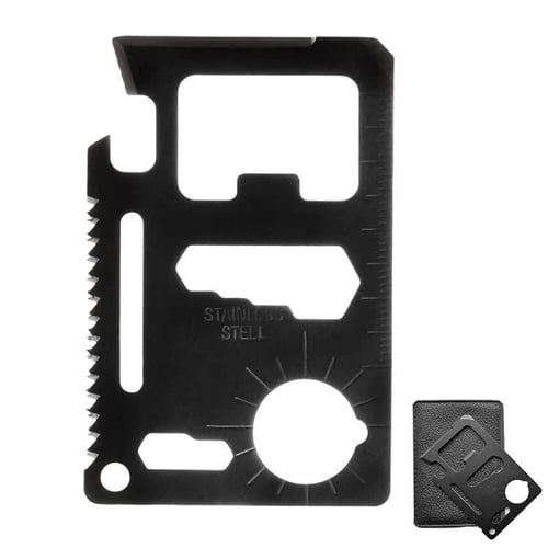 بطاقة حديد متعددة الوظائف باللون الاسود و الفضي