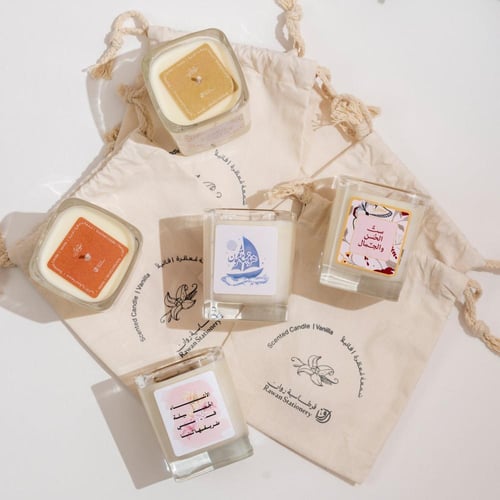 شموع برائحة الفانيليا - قرطاسية روان