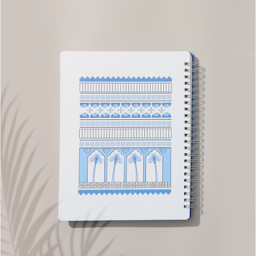 دفتر النقوش الجصية ( ازرق ) - الخ