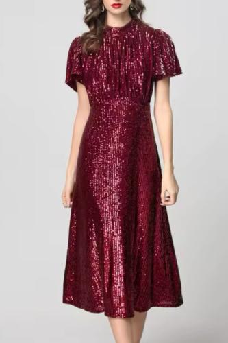فستان برغندي | Burgundy Dress