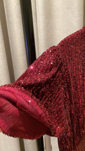 فستان برغندي | Burgundy Dress