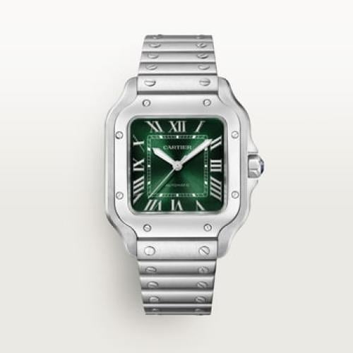 Cartier Santos de Cartier watch, green dial