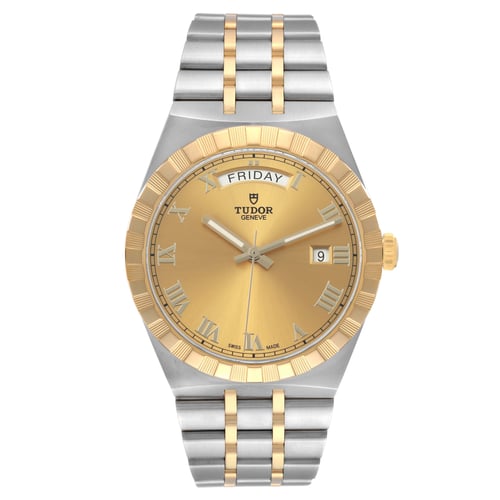Tudor Royal 41mm Gold Dial Gold and Silver Bezel