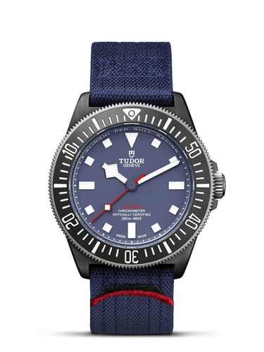 Tudor Pelagos FXD Alinghi Red Bull Racing 42mm Carbon Black Blue Dial Fabric Strap