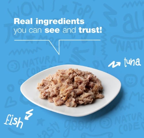 ناتشرال كود10 تونا والسمك الصغير للقطط 85جرام