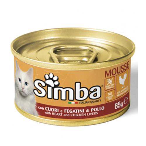 سيمبا معلب قطط بنكهة قلوب وكبد الدجاج 85 جرام