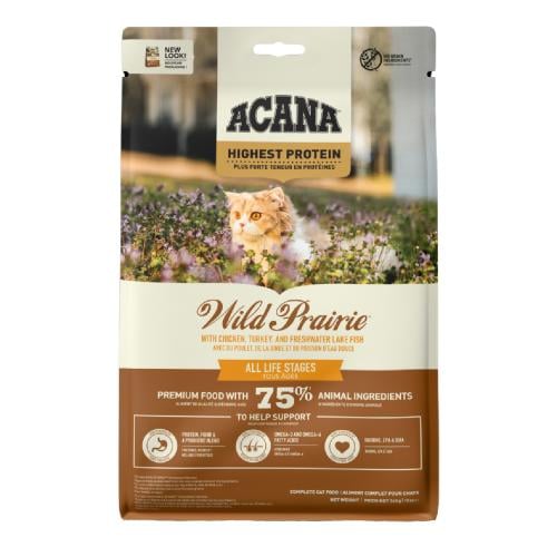 أكانا طعام جاف وايلد برايري بالاسمك ولبيض للقطط