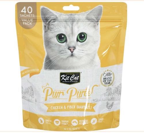 كت كات مكافأة دجاج والياف مهروس 15غ*40