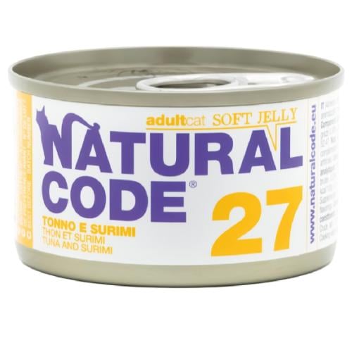 ناتشرال كود 27 معلبات تونا وسوريمي بالجيلي للقطط 8...