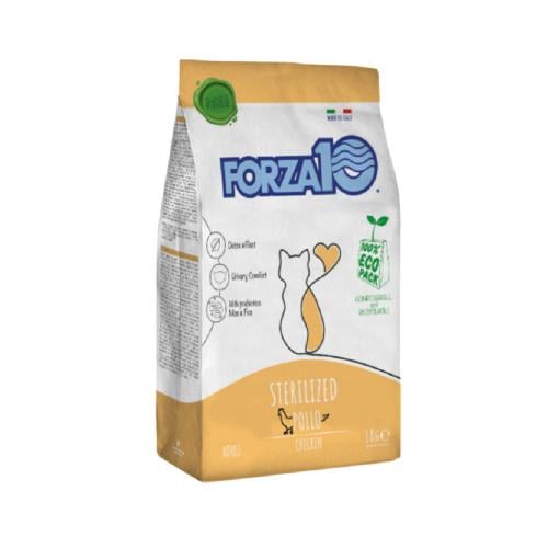 فورزا طعام جاف للقطط المعقمة بنكهة الدجاج