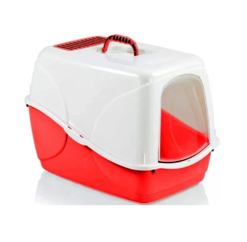 صندوق رمل احمر للقطط