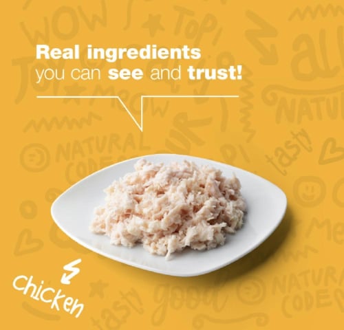 ناتشرال كود 01 معلبات فليية الدجاج للقطط 85جرام