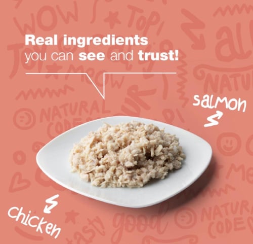 ناتشرال كود 03 معلبات الدجاج السالمون للقطط 85جرام