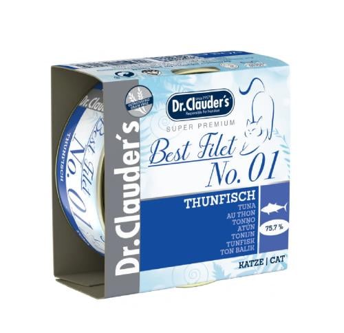 د كلاودرز معلبات بست فيليه رقم وحد تونة للقطط