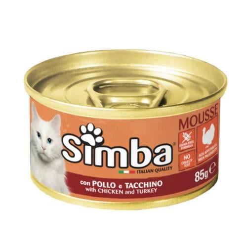 سيمبا معلب قطط بنكهة الدجاج الرومي 85 جرام