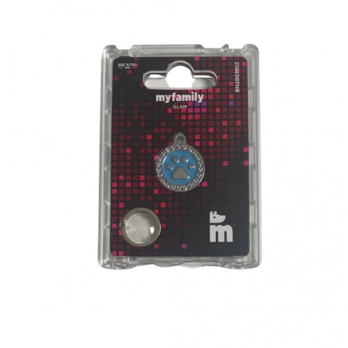 قلادة يد قط زرقاء