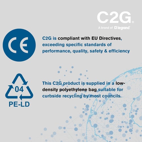 كيبل طاقة C2J بطول 5 متر (IEC320C13 إلى BS1363) -...