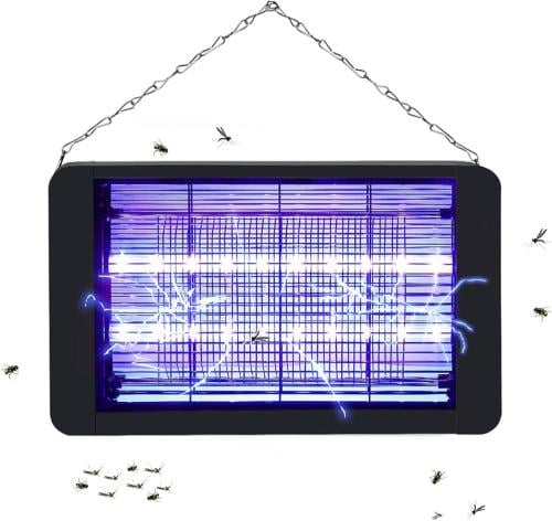 صاعق بعوض كهربائي بمصباح LED بقوة 20 واط لقتل الحش...