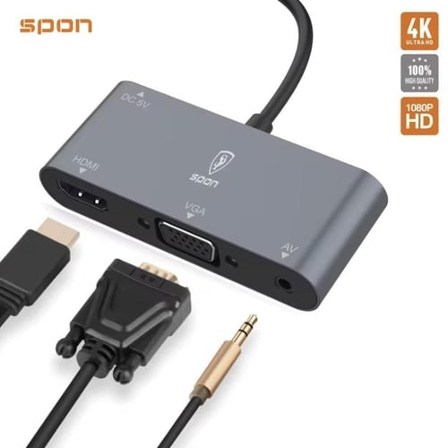وصلة ايفون للبروجكتر 4 في 1 من ماركة سبون SPON