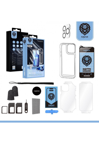 بكج حماية ايفون 14 من فاستر للأربع فئات من الآيفون...