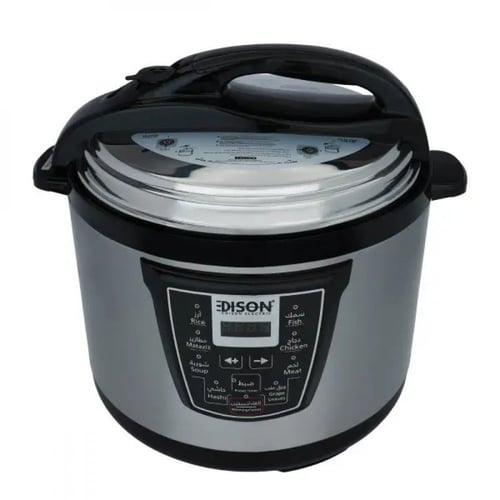 إديسون قدر ضغط كهربائي 8 لتر تيفال أسود 1300 واط