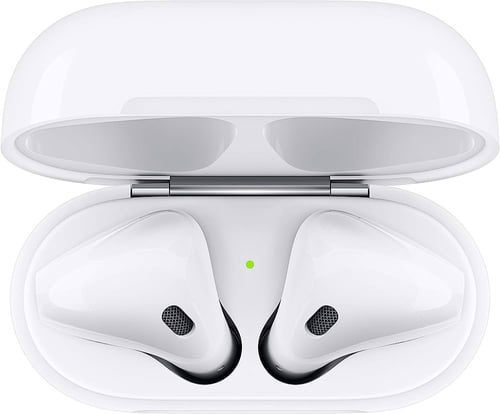 سماعة ابل ايربودز الأصلي الاصدار الثاني مع علبه شح...