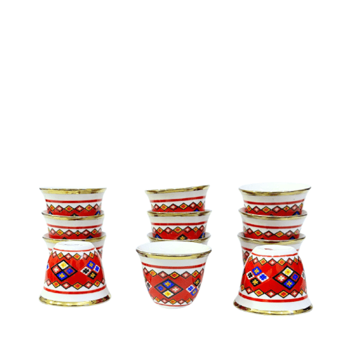 فنجان عسيري احمر 12674