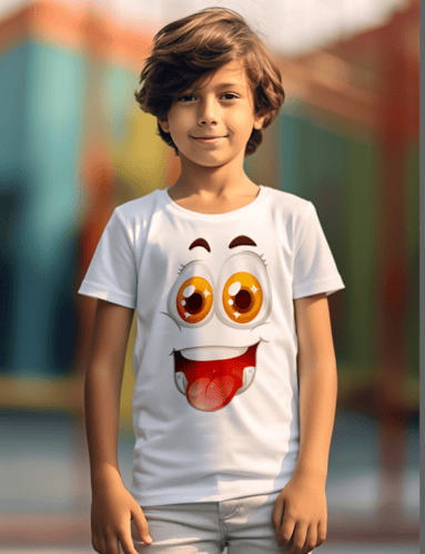 تيشيرت مطبوع بعبارة كن هادئ