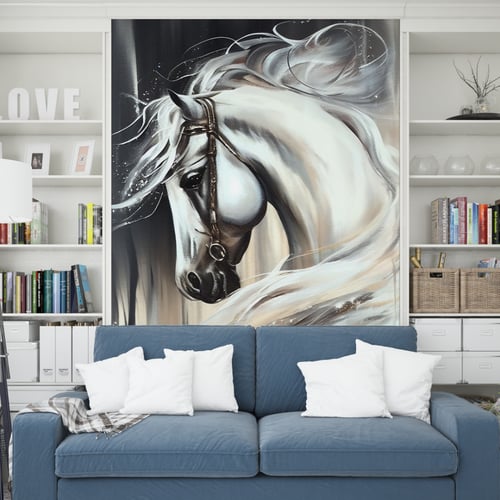 لوحة جدارية لخيل تعطي منزلك لمسة سحرية