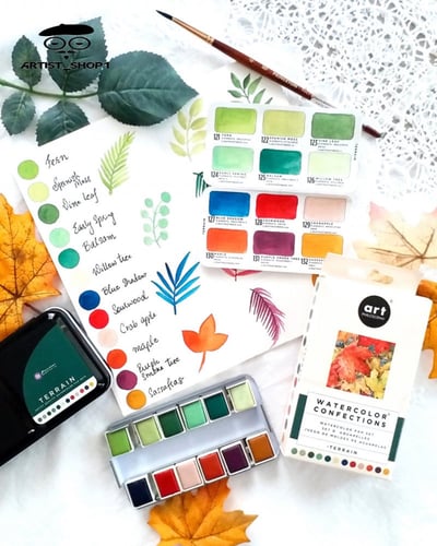 بريما الوان مائية 12 لون مجموعة التضاريس