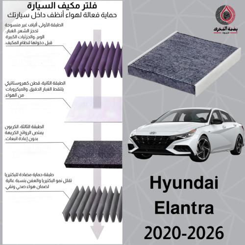 فلتر مكيف هواء هيونداي النترا 2020–2026