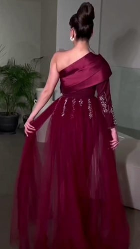 فستان نسائي سهره قماش باربي