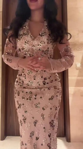 فستان نسائي سهره قماش جورجيت