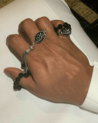 سبحة ملكية فضة إيطالي خالص عيار 925 مع نحت اسمك عل...