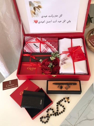 طقومات وبكسات هدايا رجالي قماش ماركة كارتير مع توا...