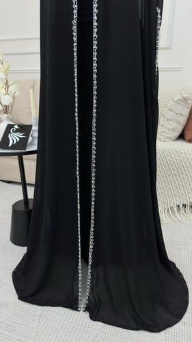 فستان نسائي سهره قماش كريب شيفون جورجيت