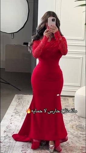 فستان نسائي سهره قماش باربي مع ترتر