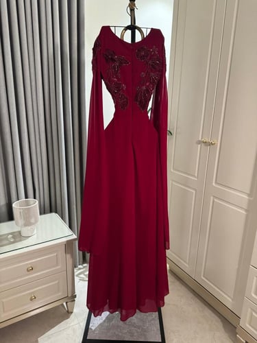 فساتين عيد نسائي قماش شيفون جورجيت