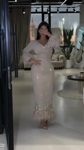 فستان نسائي سهره قماش باربي
