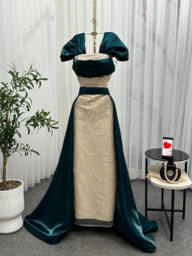 فساتين نسائي قماش ميكادو مع شك